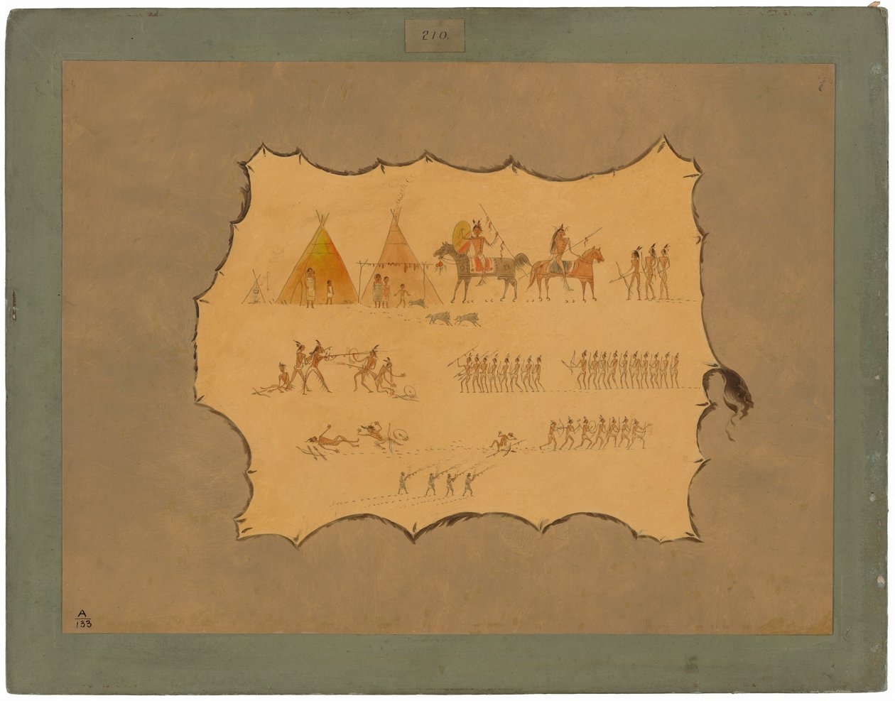 Egy Cheyenne köntös fakszimile alkotó: George Catlin
