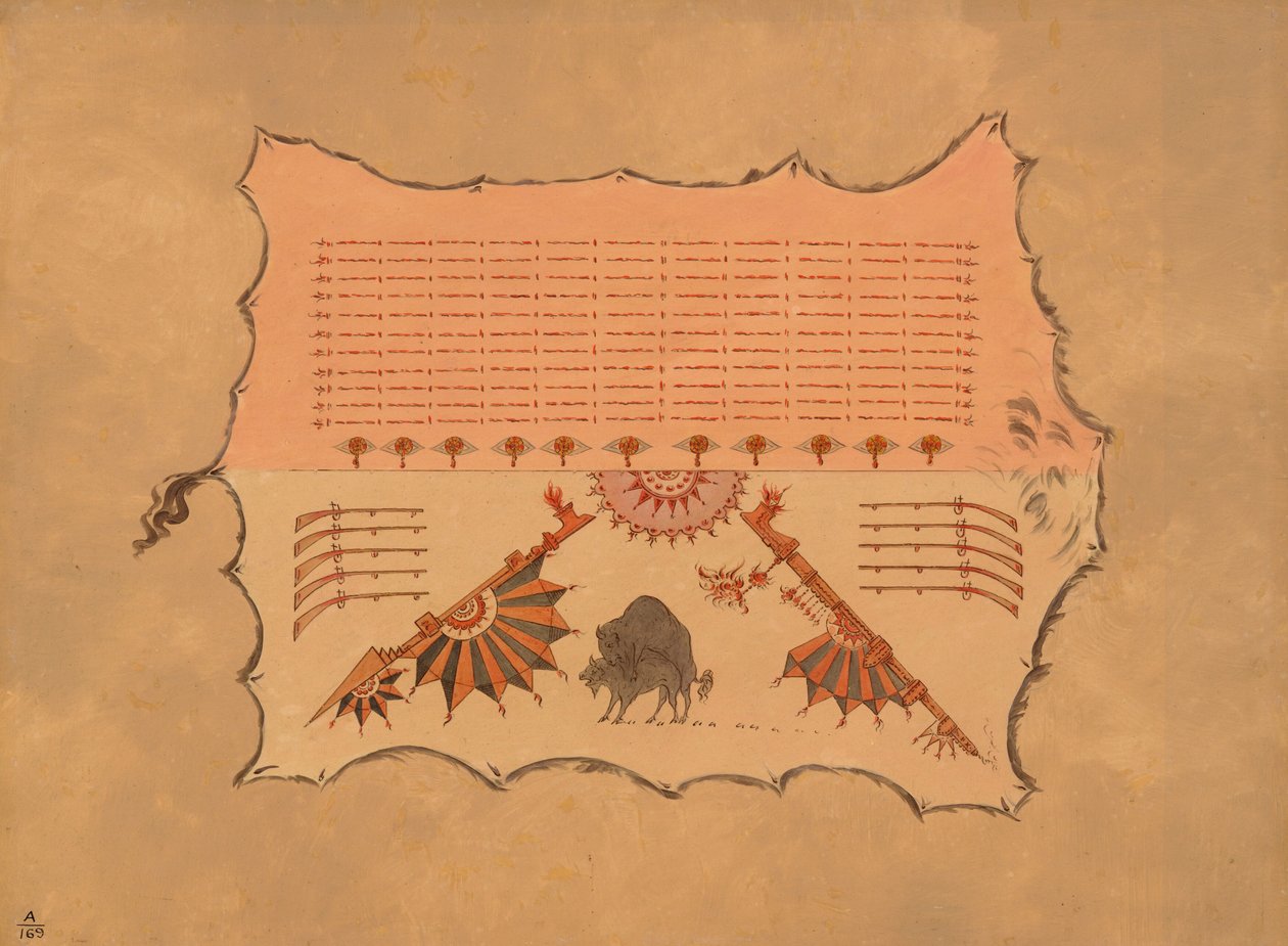 Egy Omaha köntös fakszimile, 18611869. alkotó: George Catlin