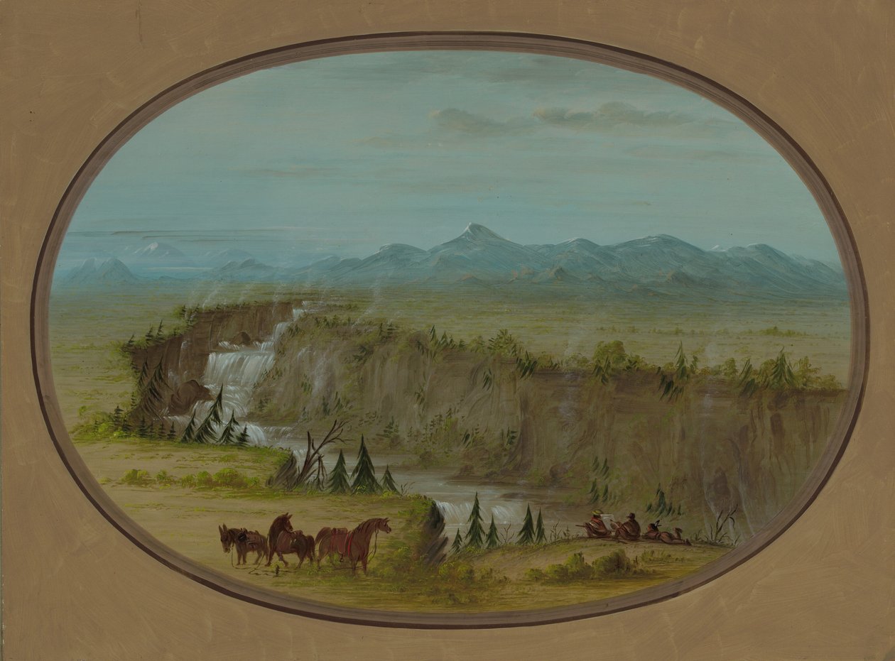 Falls of the Snake River, 18551869. alkotó: George Catlin