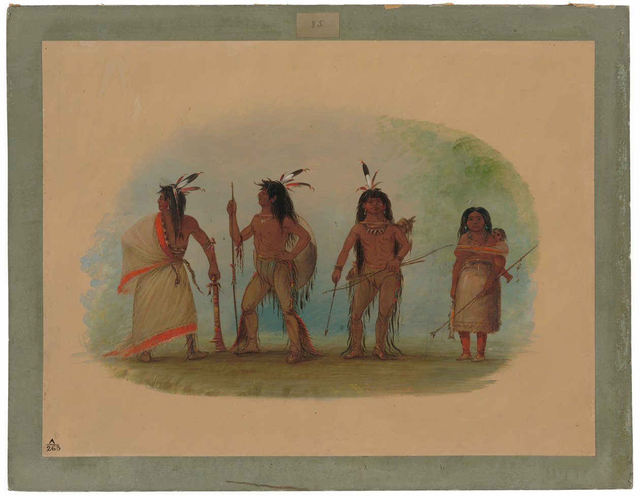 Négy apacs indián alkotó: George Catlin