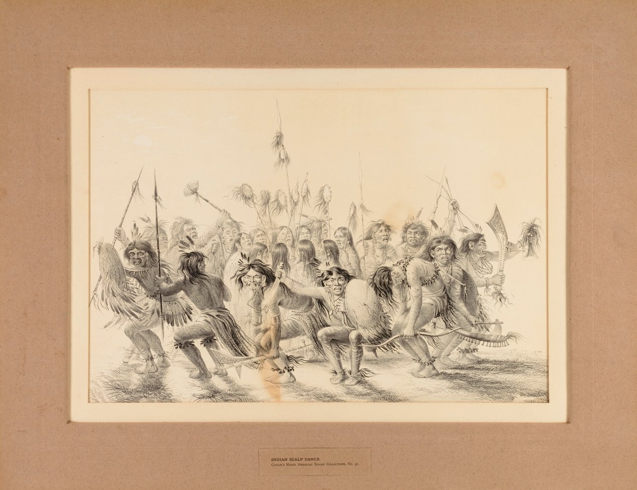 Indián fejbőr tánc... nem. 31 alkotó: George Catlin