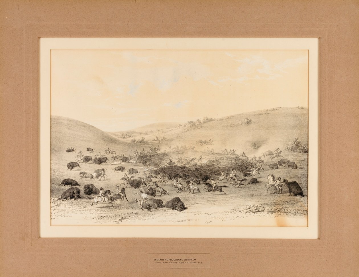Indiánok Buffalo körül - 9. sz. alkotó: George Catlin