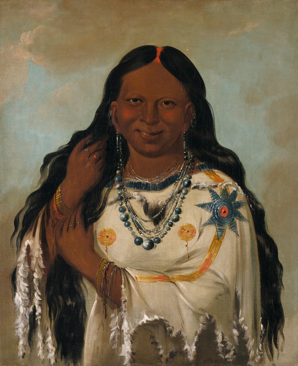 Kay-a-gís-gis, fiatal nő, 1832. alkotó: George Catlin