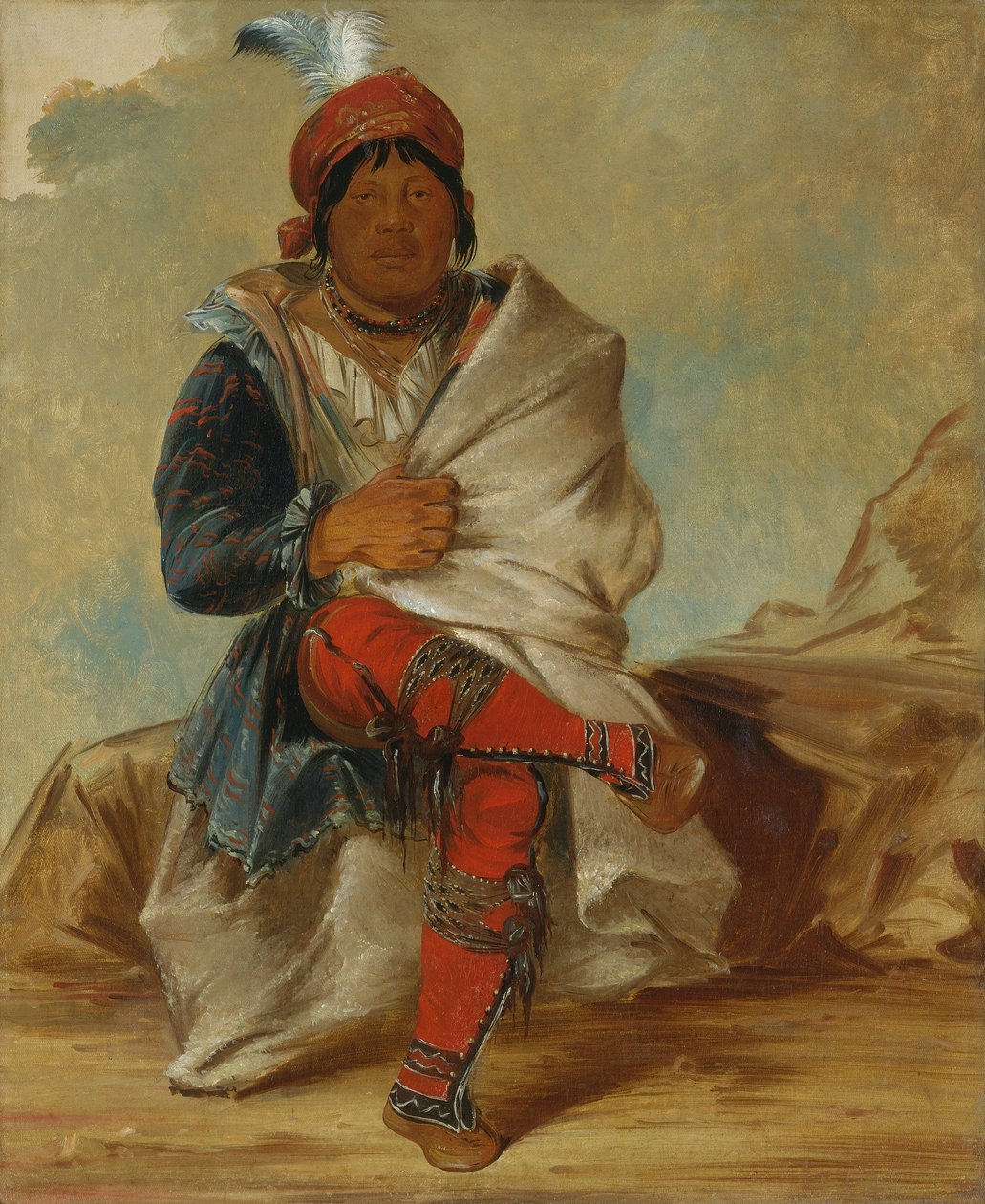 Mick-e-no-páh, a törzs főnöke alkotó: George Catlin