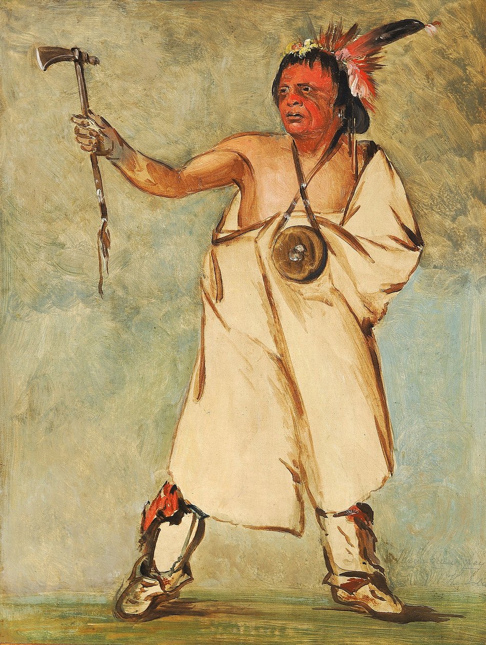 Naw-naw-páy-ee, A katona alkotó: George Catlin