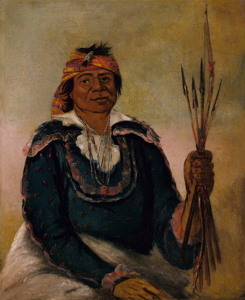 Ni-có-man, A válasz, Második Főnök, 1830. alkotó: George Catlin
