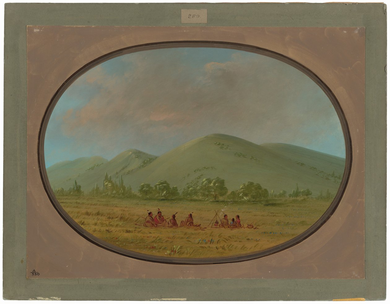 Nishnabotana Bluffs, Felső-Missouri alkotó: George Catlin