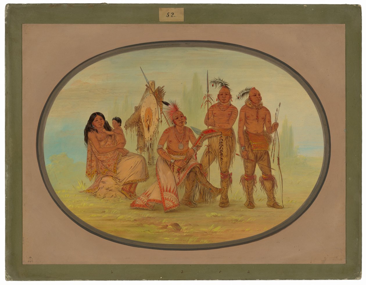 Osage indiánok alkotó: George Catlin