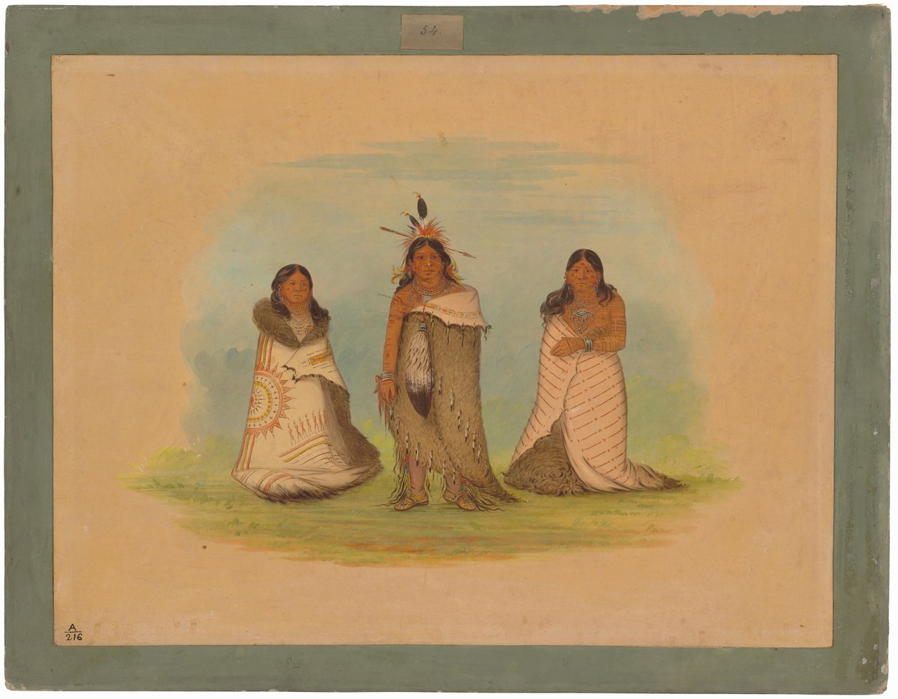 Puncah indiánok alkotó: George Catlin