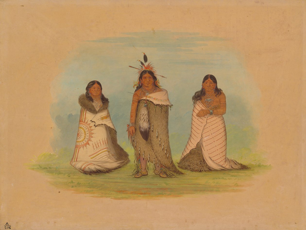 Puncah indiánok, 1861. alkotó: George Catlin