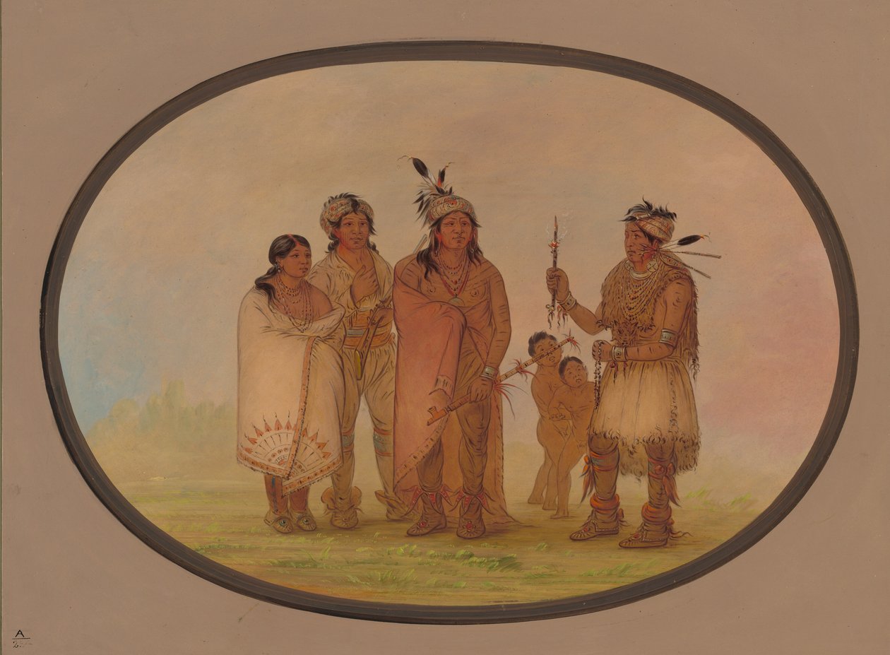 Shawano indiánok, 18611869. alkotó: George Catlin
