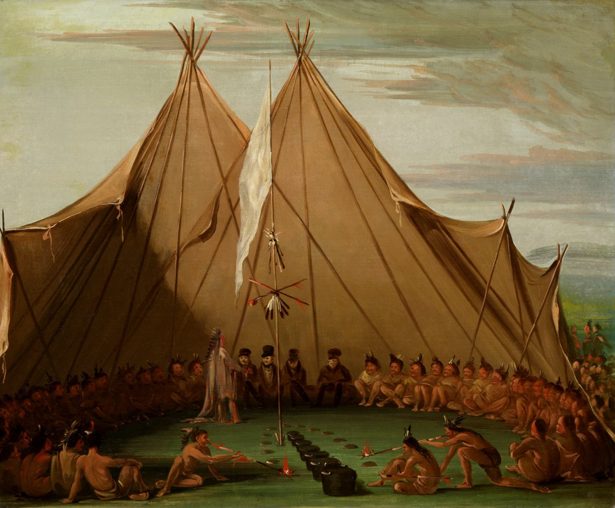 sziú kutyaünnep, 1832-1837. alkotó: George Catlin