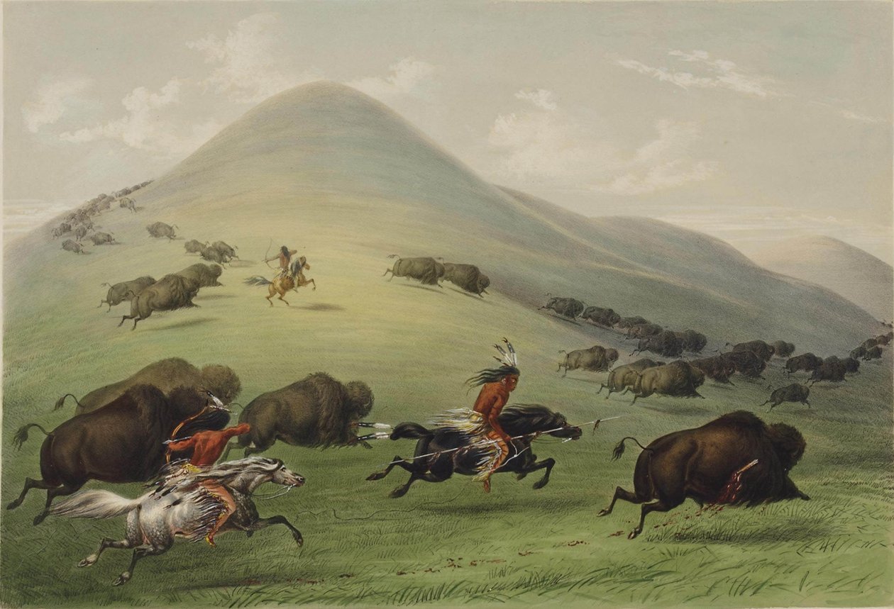 A bivalyvadászat alkotó: George Catlin