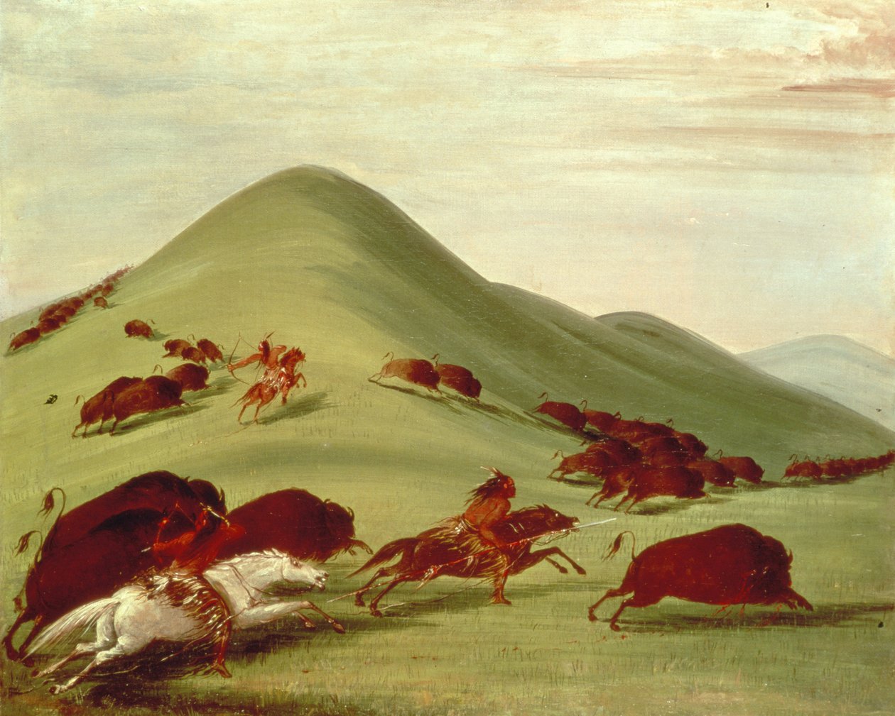 A bivalyvadászat alkotó: George Catlin