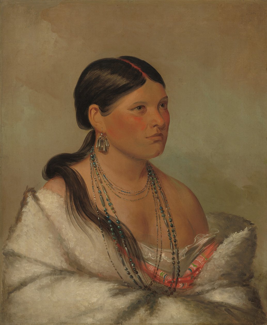 A nőstény sas – Shawano, 1830. alkotó: George Catlin