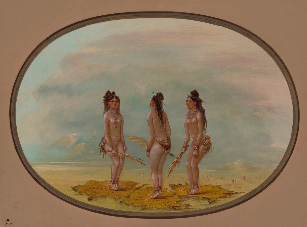 The Goodsome Dance - Goo-a-Give, 18541869. alkotó: George Catlin