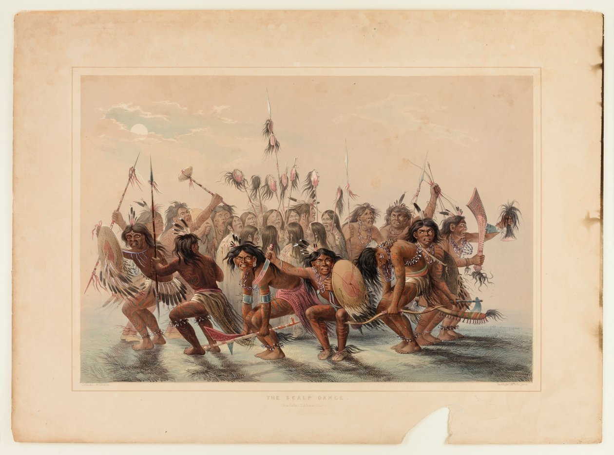 A fejbőr tánca alkotó: George Catlin