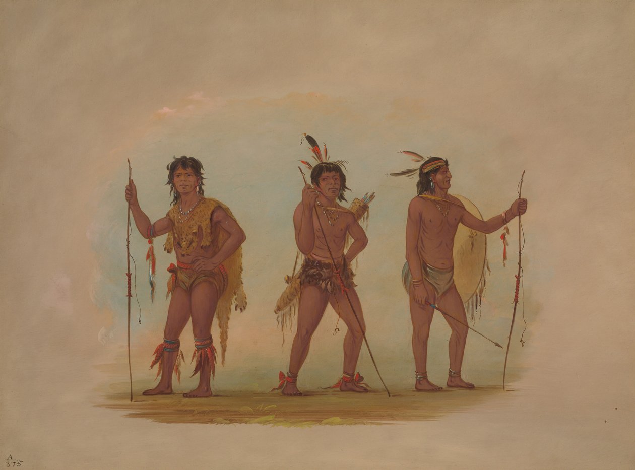 Három téma férfi, alkotó: George Catlin