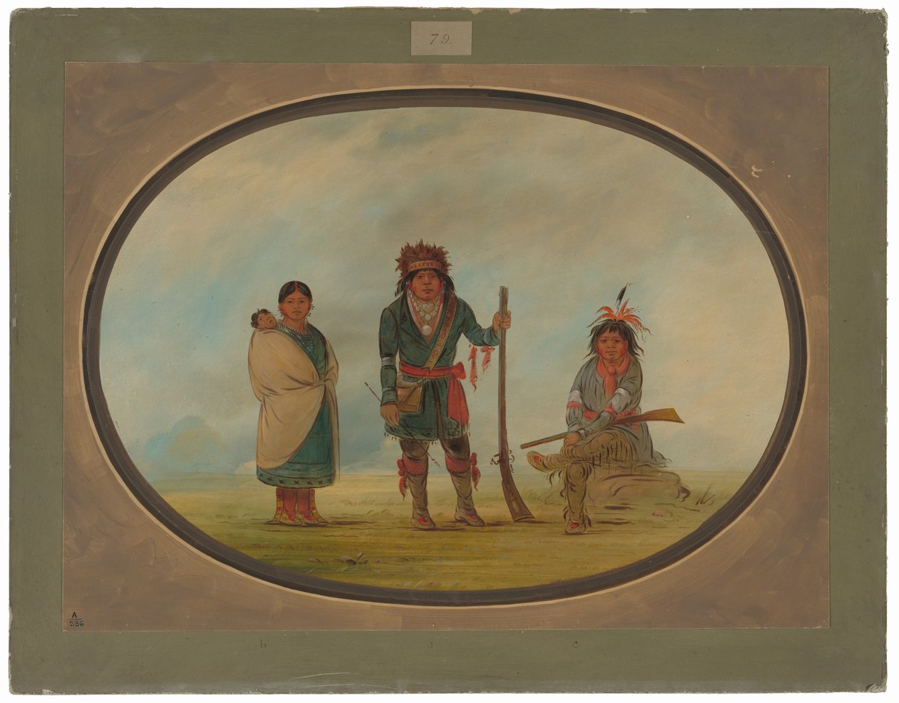 Három micmac indián alkotó: George Catlin