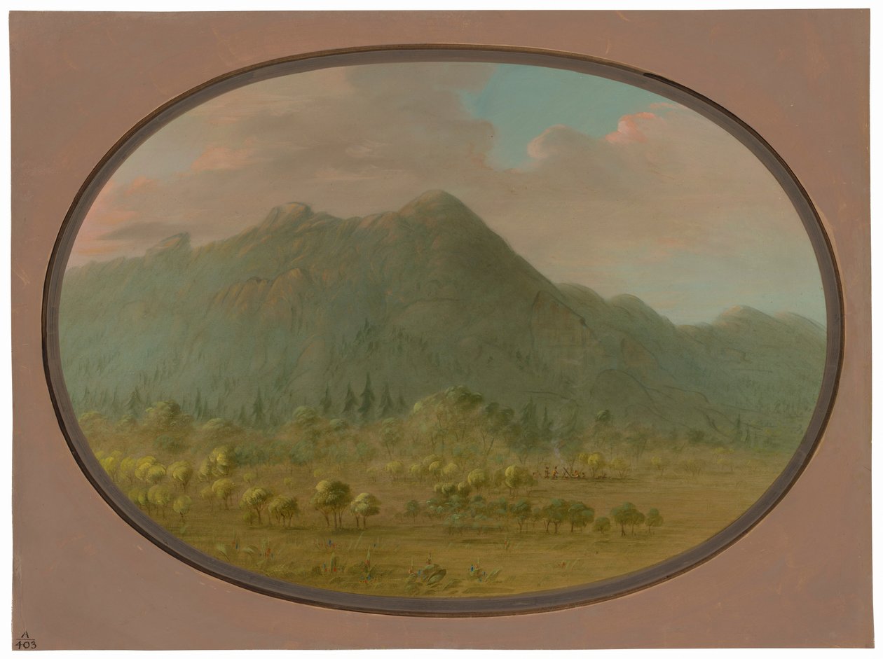 Kilátás a Kristály-hegységre alkotó: George Catlin