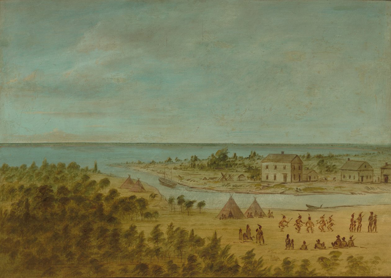 Chicago kilátása 1837-ben, 18611869. alkotó: George Catlin