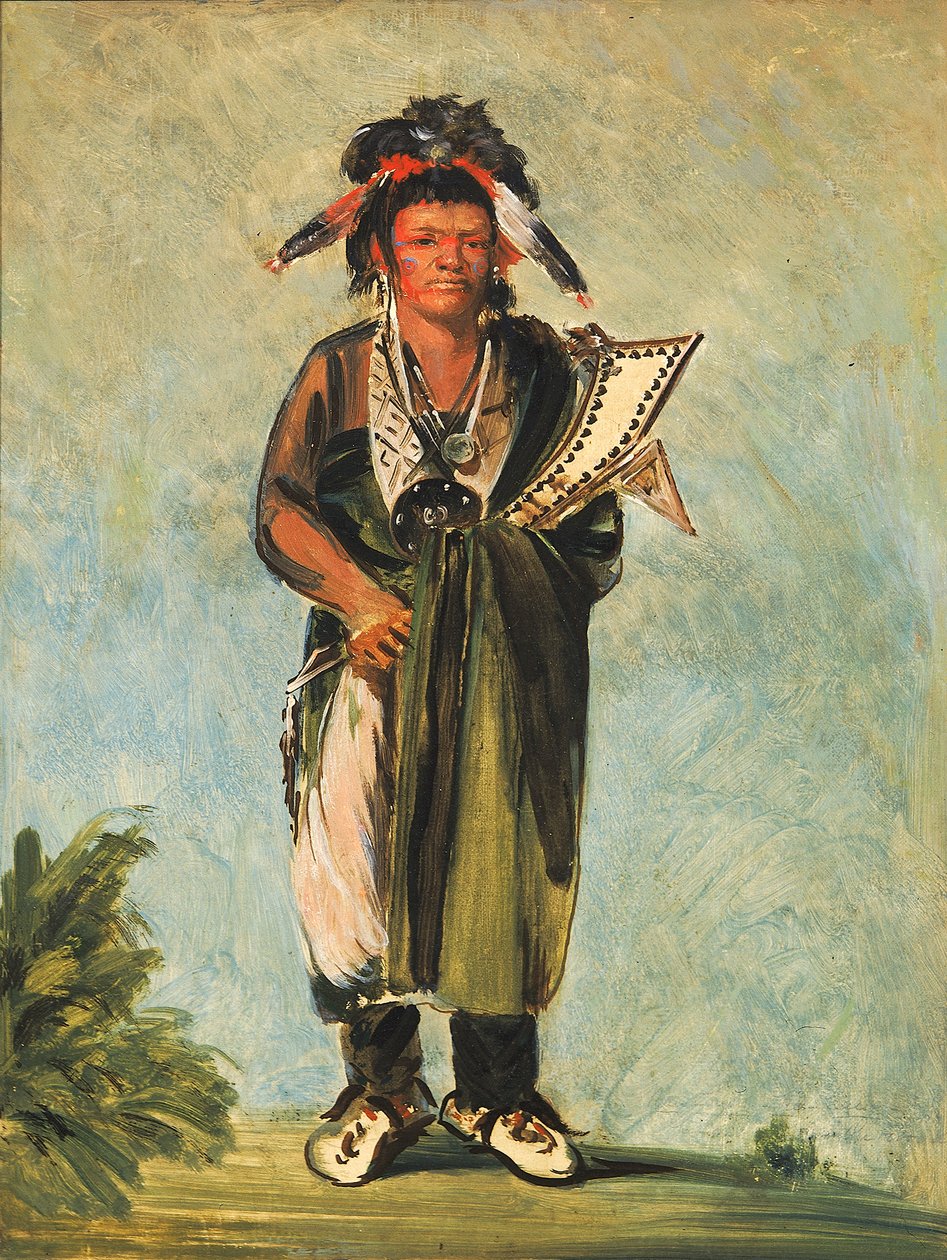 Wah-kón-ze-kaw, A kígyó, 1828. alkotó: George Catlin
