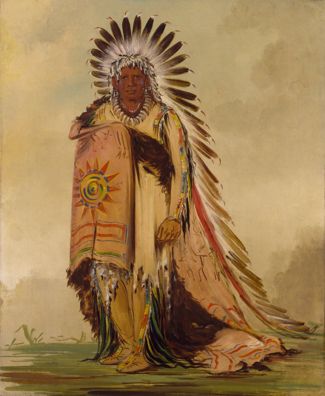 Wán-ee-ton, a törzsfőnök, 1832. alkotó: George Catlin