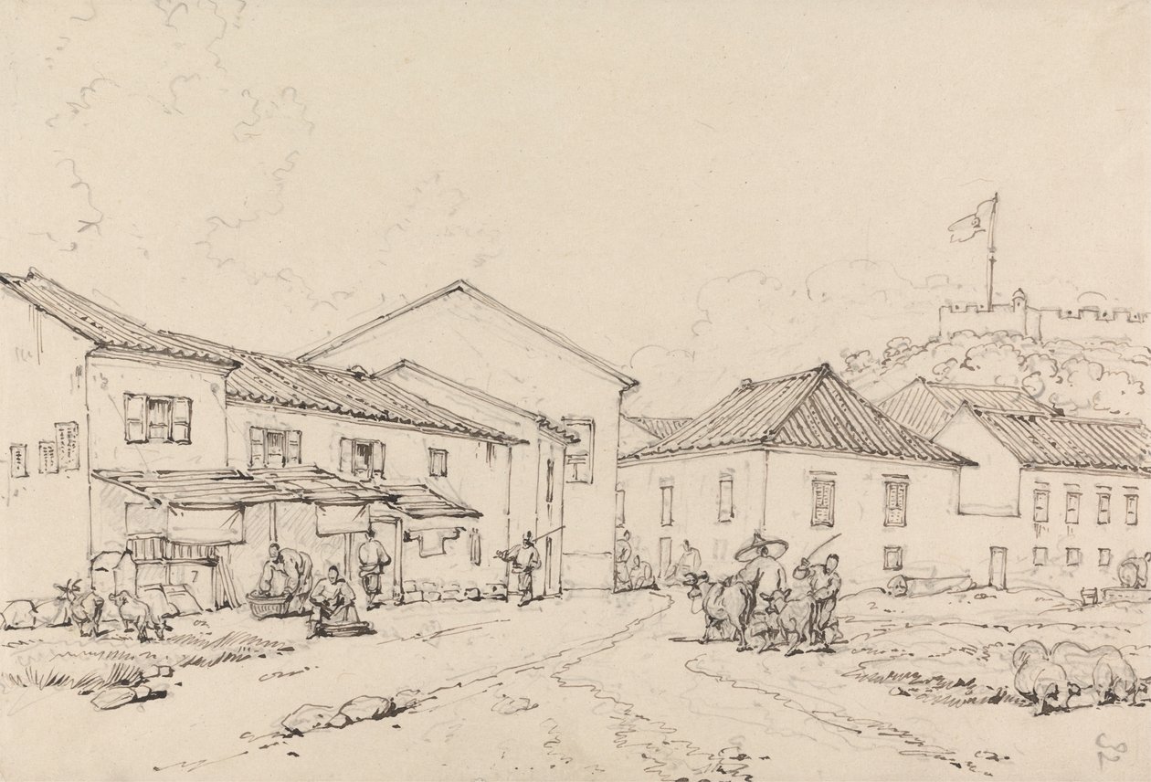 Monte Fort, Makaó alkotó: George Chinnery