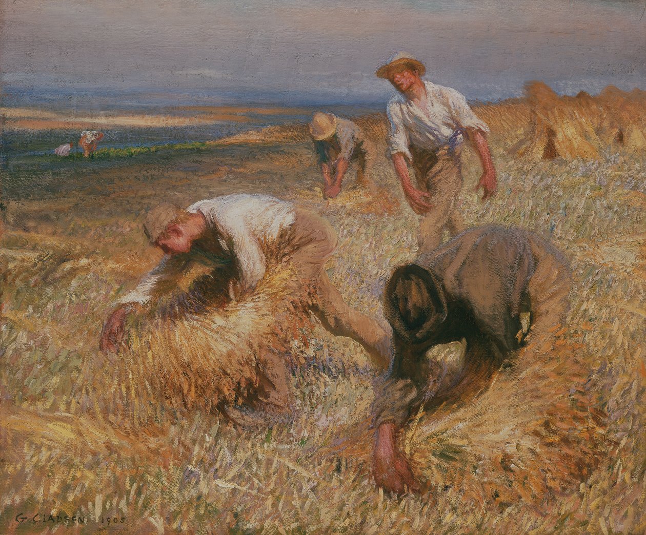 Kötőtárcsák alkotó: George Clausen
