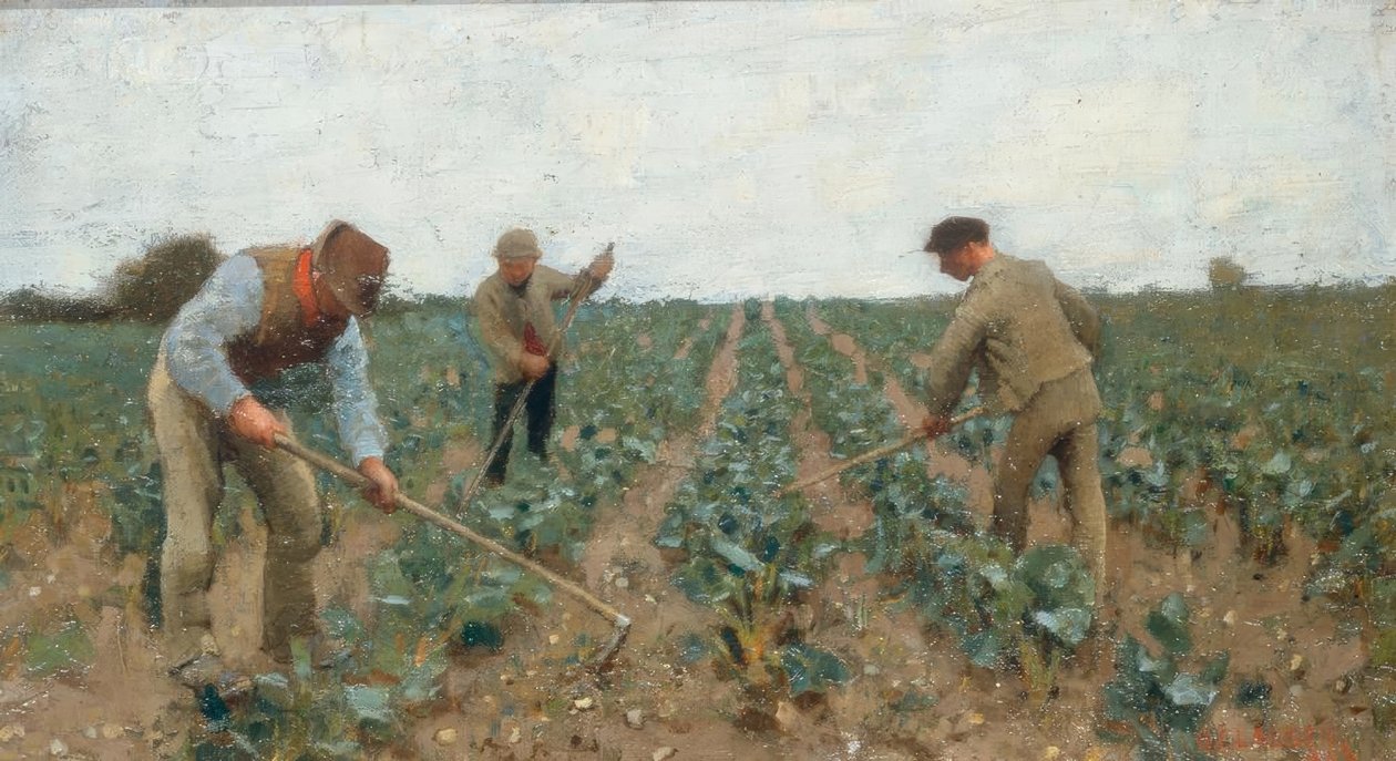 A földet kapálni alkotó: George Clausen