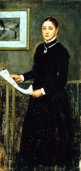 Lady in Black alkotó: George Clausen