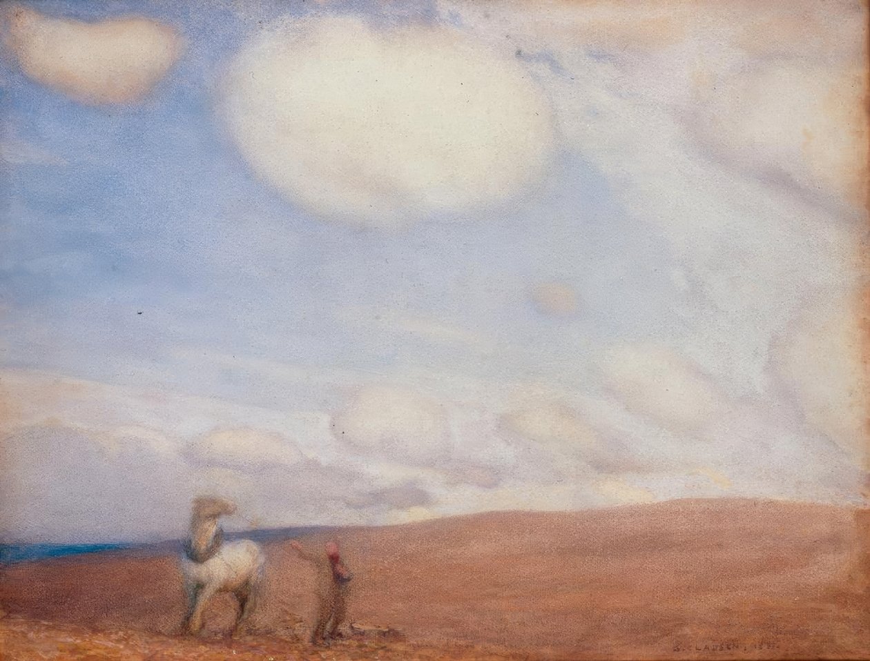 Szántás a Downsban alkotó: George Clausen
