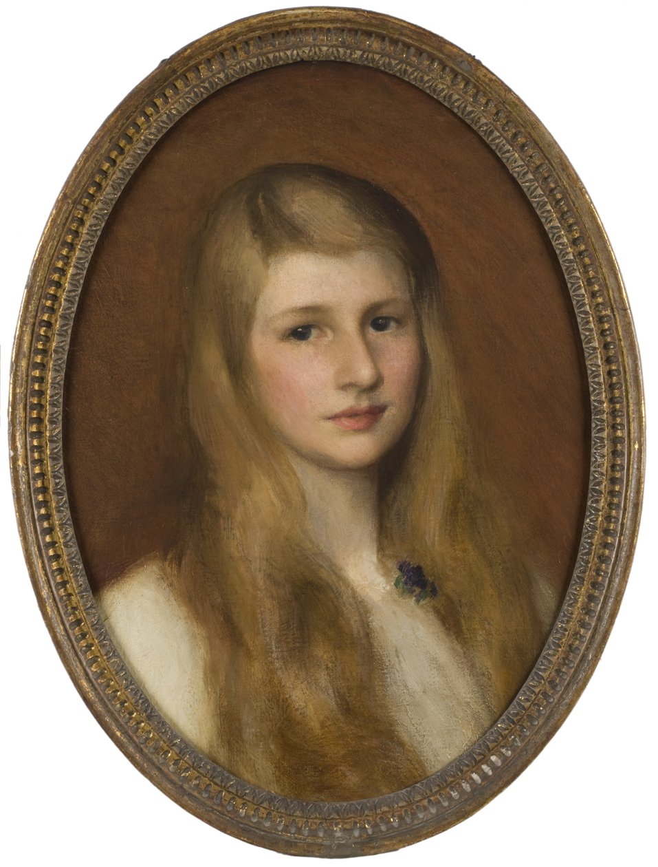 Margaret Hilton portréja alkotó: George Clausen