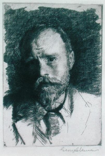 Önarckép, 1895 körül (rézkarc) alkotó: George Clausen
