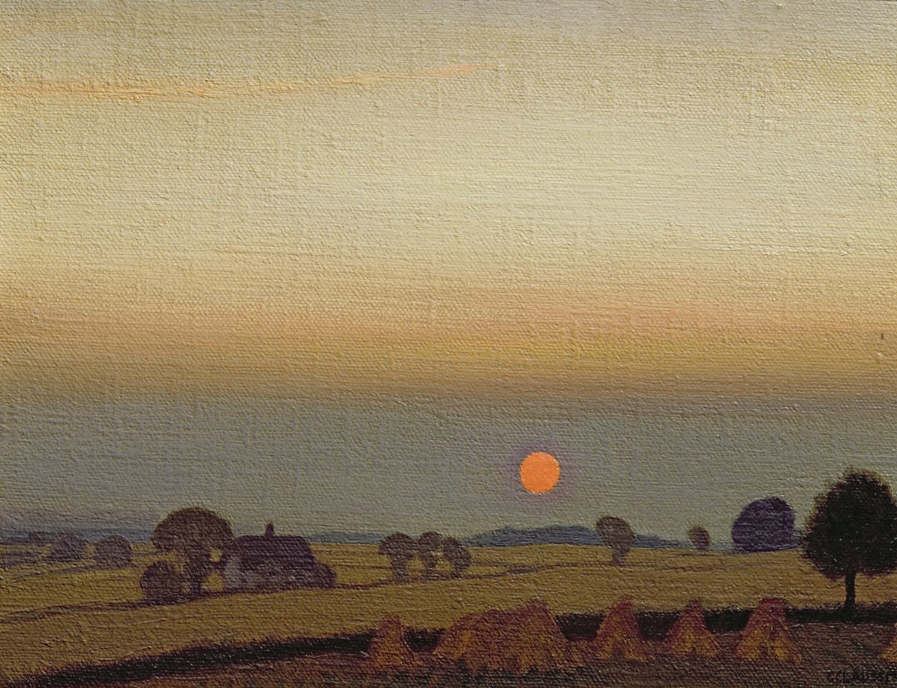 Naplemente, 1920 körül alkotó: George Clausen