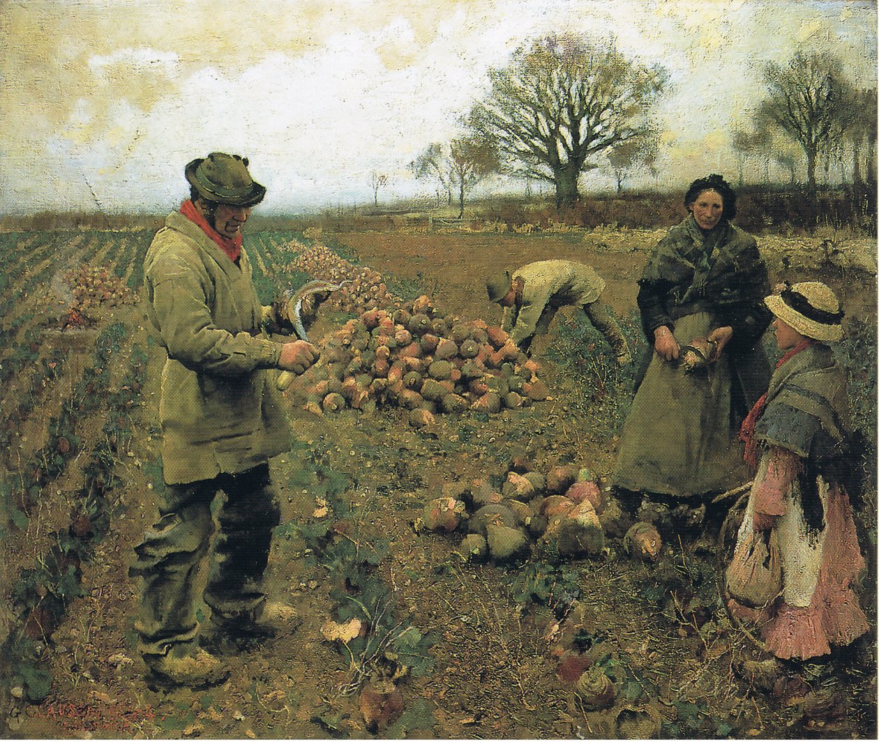 Téli munka alkotó: George Clausen