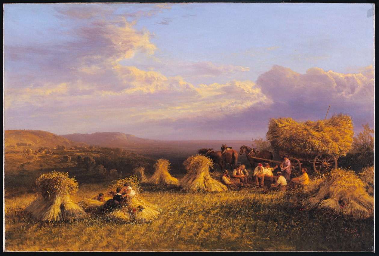 Szüreti jelenet, 1876 alkotó: George Cole