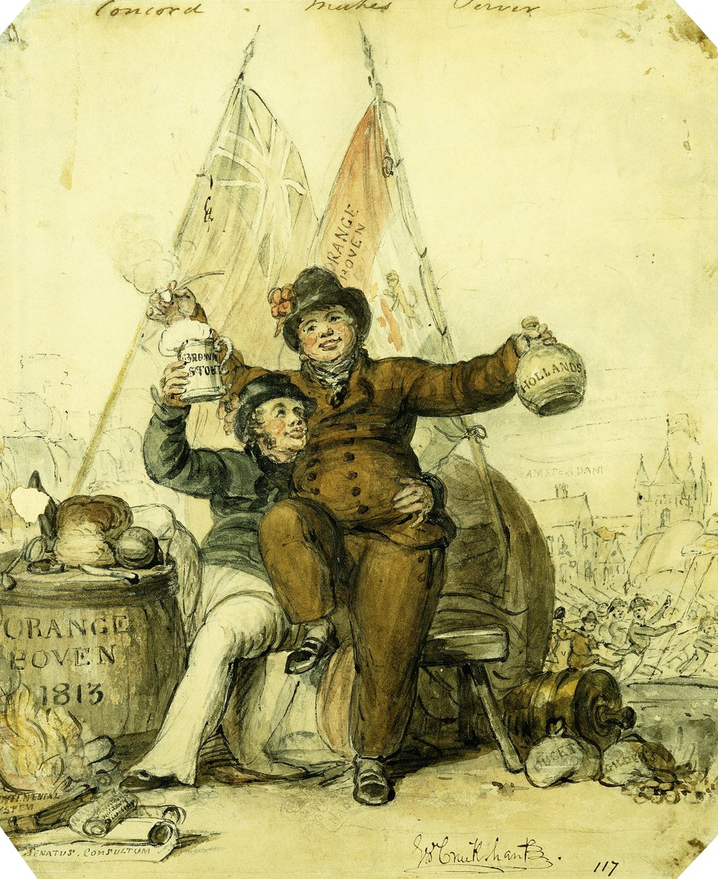 A Concord szervert gyárt, alkotó: George Cruikshank