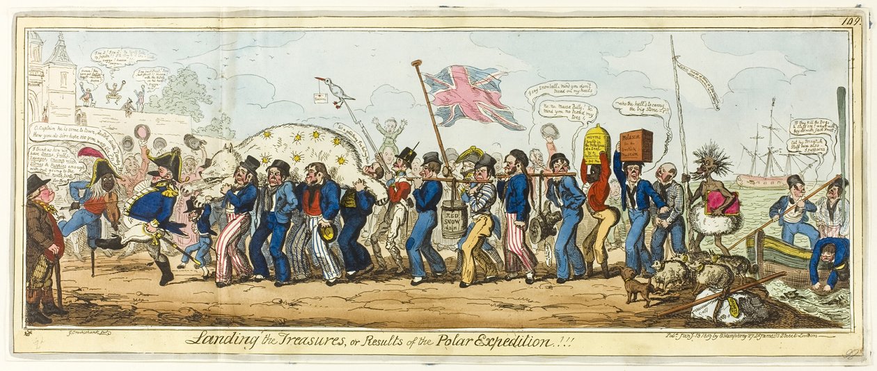 A kincsek landolása alkotó: George Cruikshank