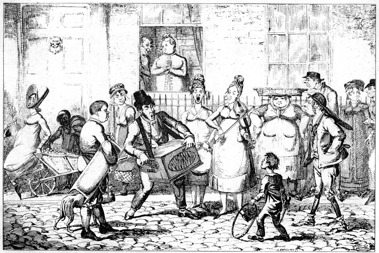 A szavojaiak, 1818. alkotó: George Cruikshank
