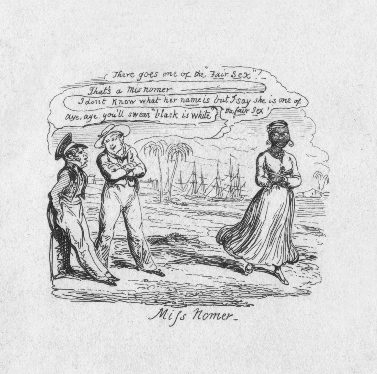 Nomer kisasszony, 1829 alkotó: George Cruikshank