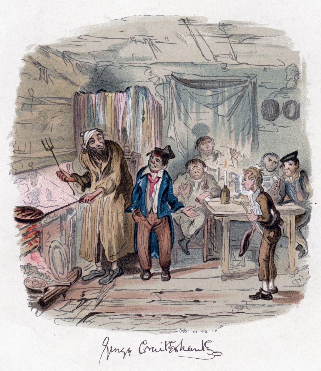 Twist Olivér, 1838. alkotó: George Cruikshank