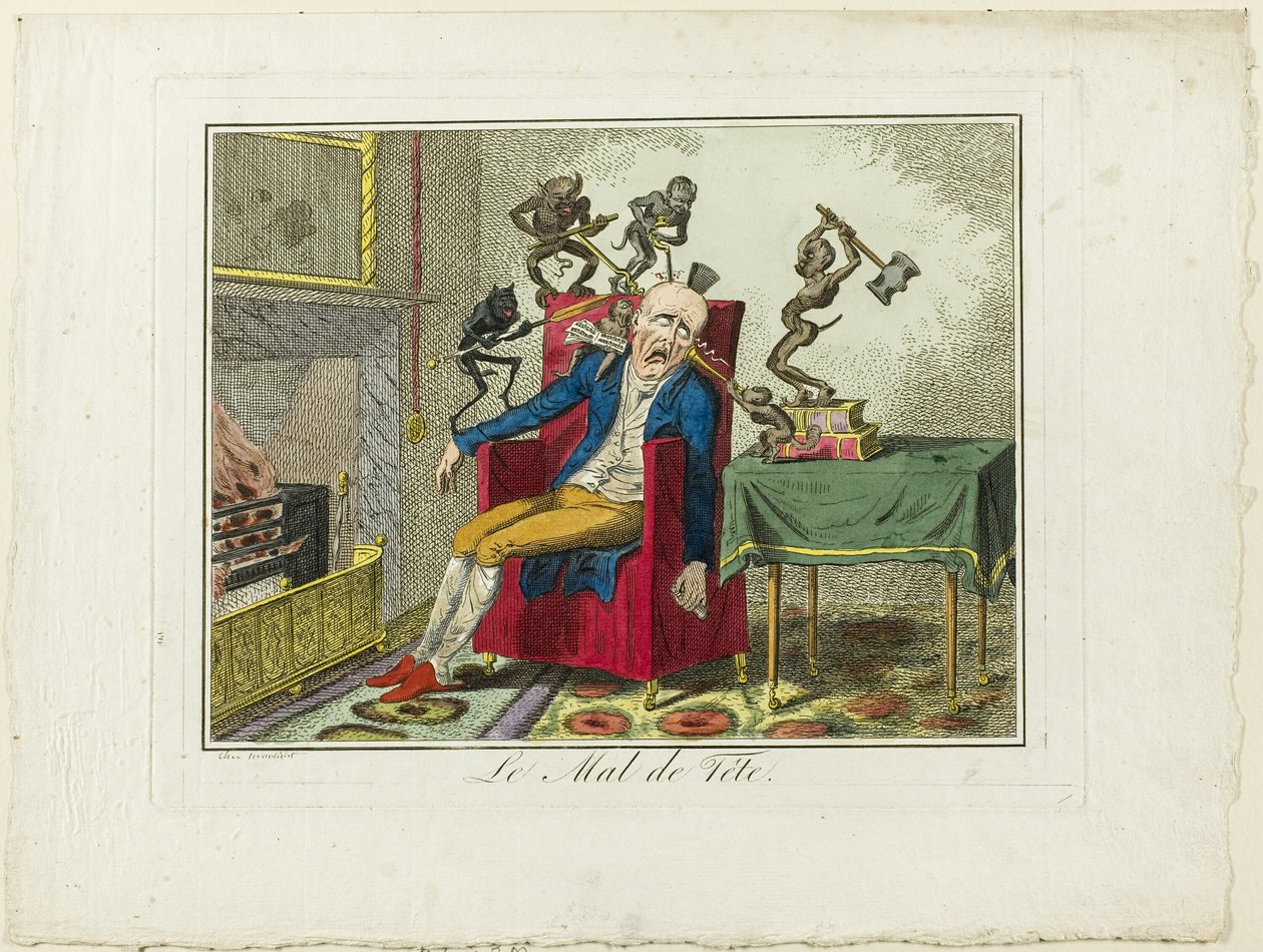 A fejfájás alkotó: George Cruikshank