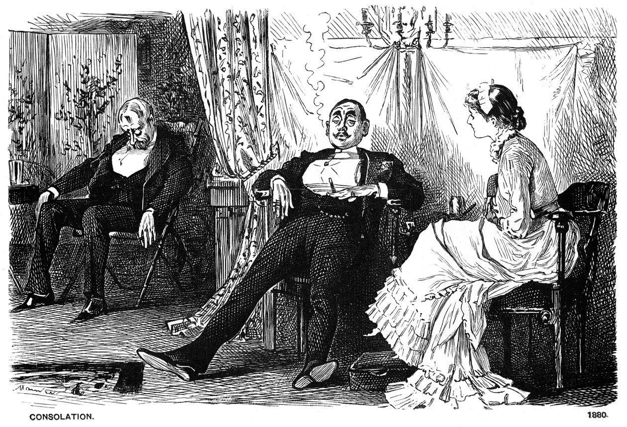 Vigasztalás, 1880 1891. alkotó: George du Maurier