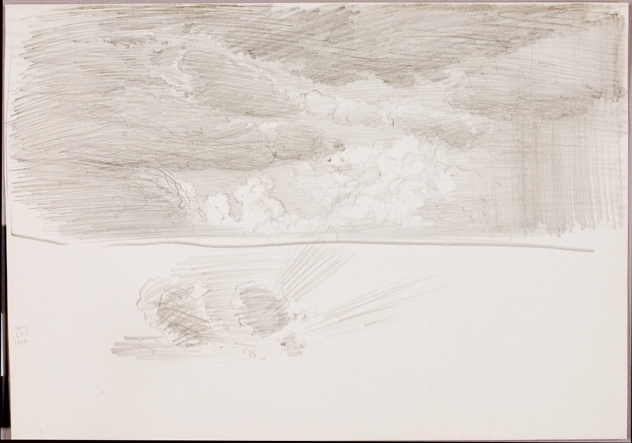 (Cím nélkül) (Cloud Study) alkotó: George Elbert Burr