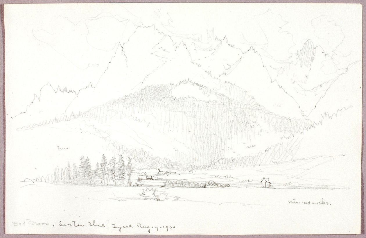 Bad Moos, Sexten Thal, Tirol alkotó: George Elbert Burr