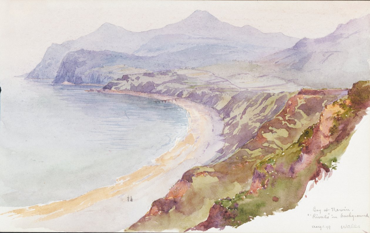 Bay at Nevin, Wales, 1899. alkotó: George Elbert Burr