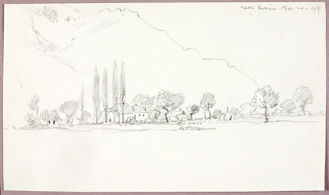 Evian közelében alkotó: George Elbert Burr
