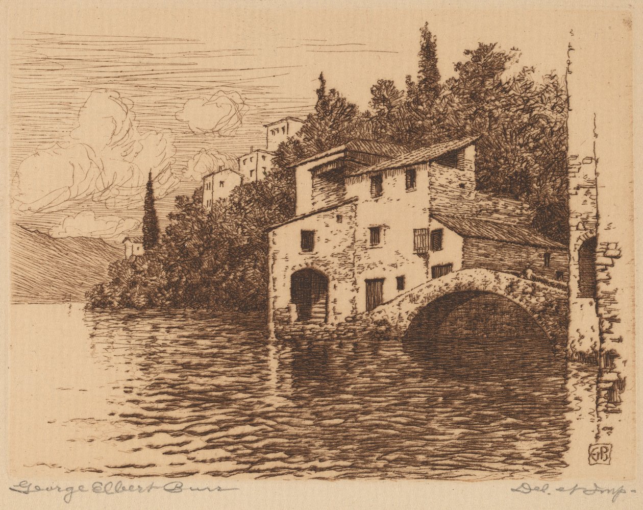 A Comói tavon alkotó: George Elbert Burr