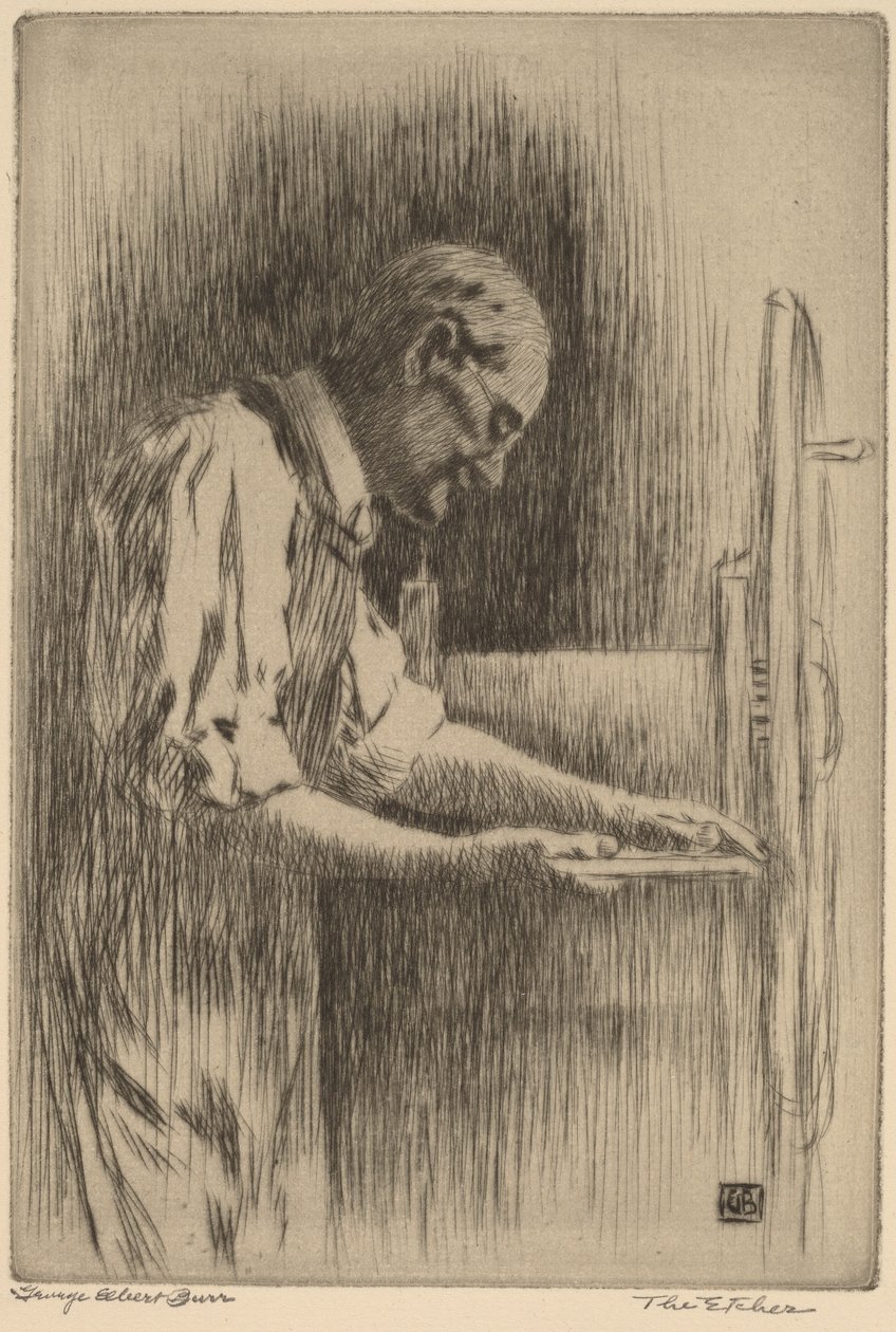 A rézkarc alkotó: George Elbert Burr